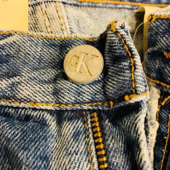 Calvin Klein vintage 90s Straight leg blue jeans easy fit size 10 NWT - Picture 7 of 16